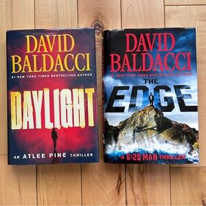 David Baldacci Hardcover Thriller Book Set - Daylight & The Edge